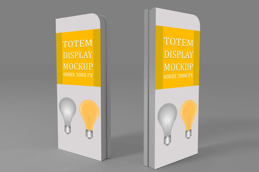 Free Totem Display PSD Mockup