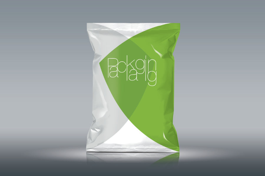 Free Classic Foil Chips PSD Mockup