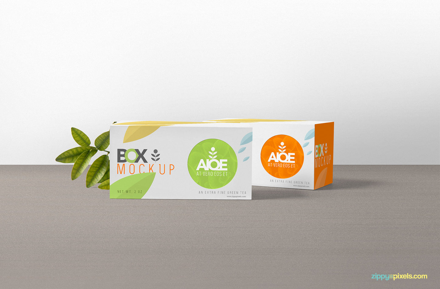 Free Wonderful Tea Packaging Mockup