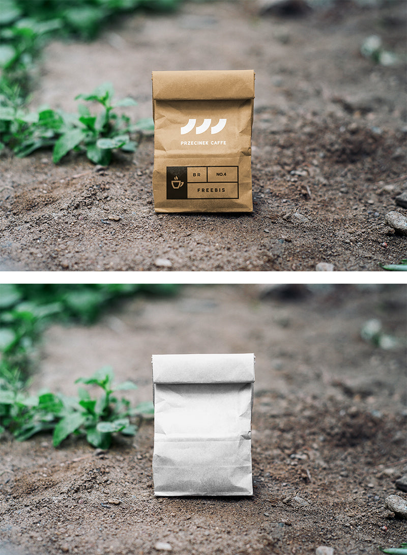 Free Kraft Brown Paper Bag (Mockup)