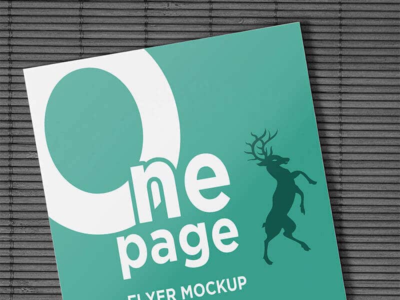 Free One Page Flyer Mockup