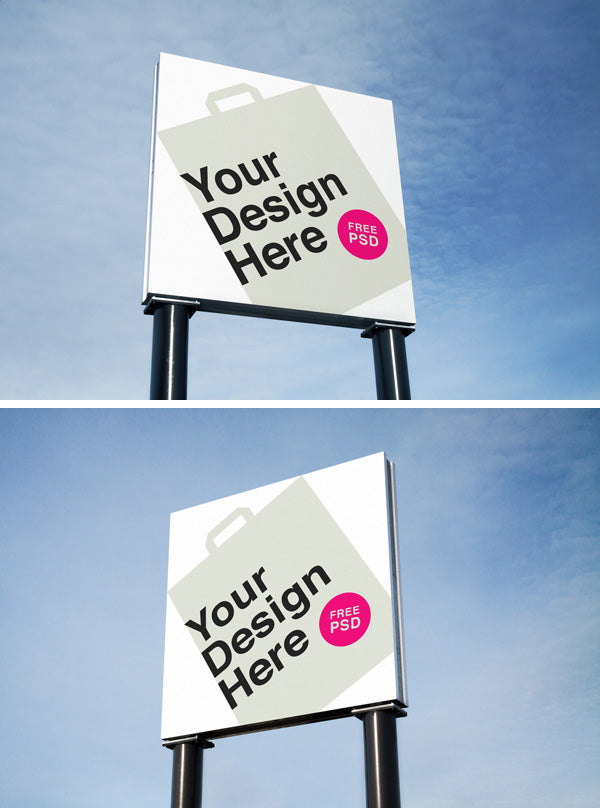 Free Outdoor Billboard Sign Advertising PSD MockUps