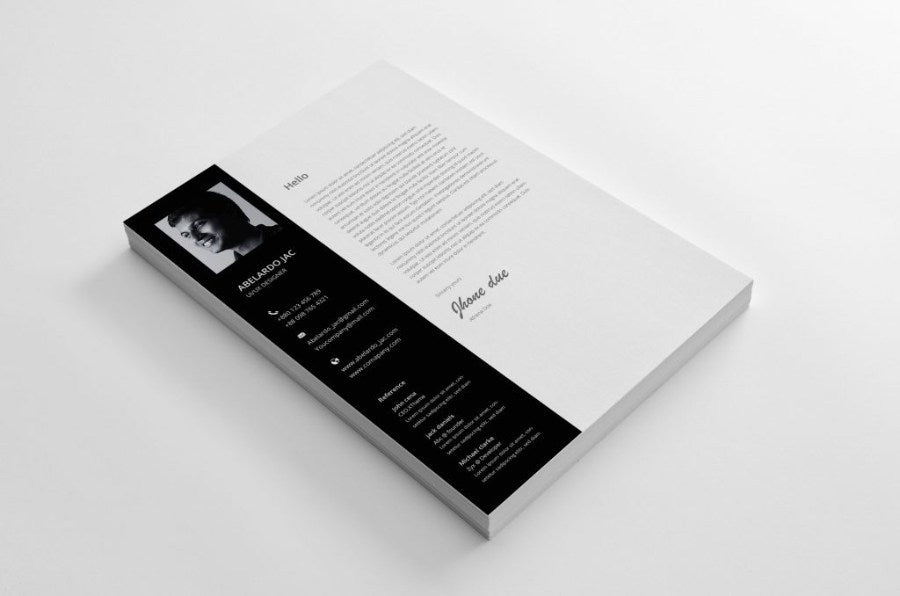 Free Classy Photoshop (PSD) Format Resume and CV Template