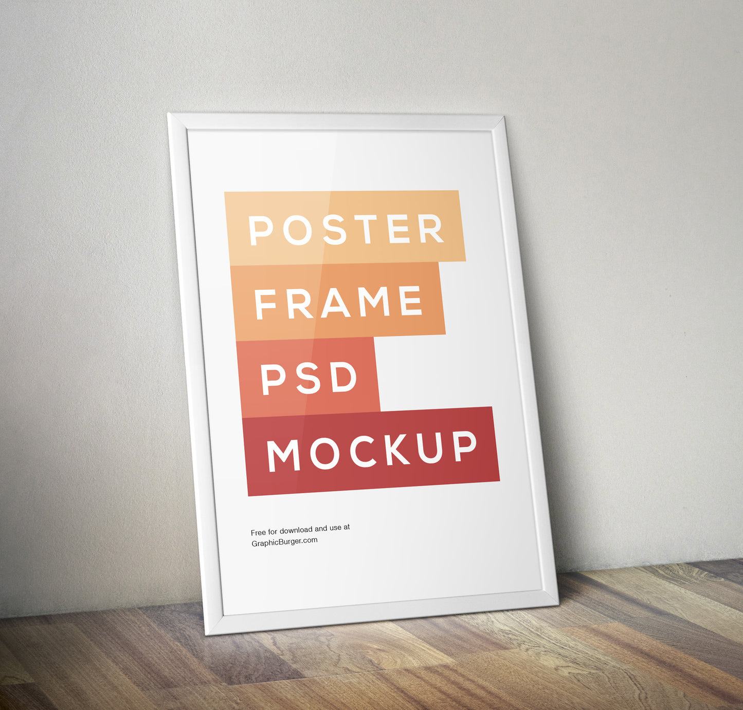 Free Poster Frame PSD MockUp