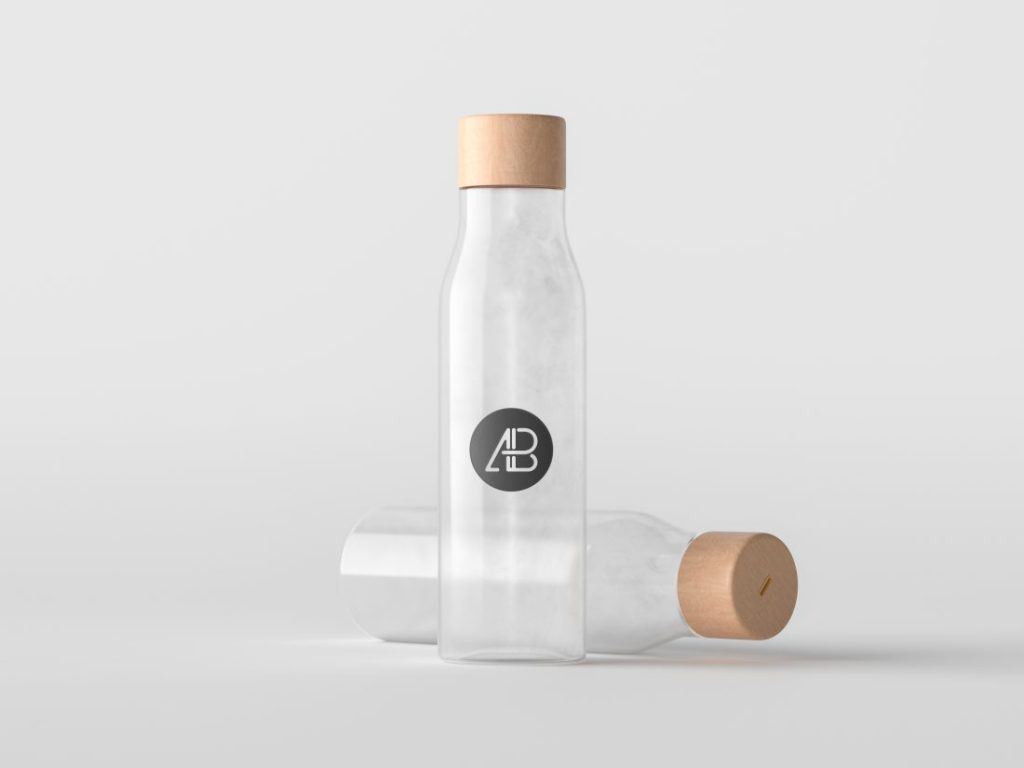 Free Premium Minimal Bottle Mockup Download