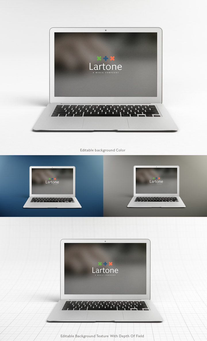 Free Smart-Object Ready Macbook Air Mockup