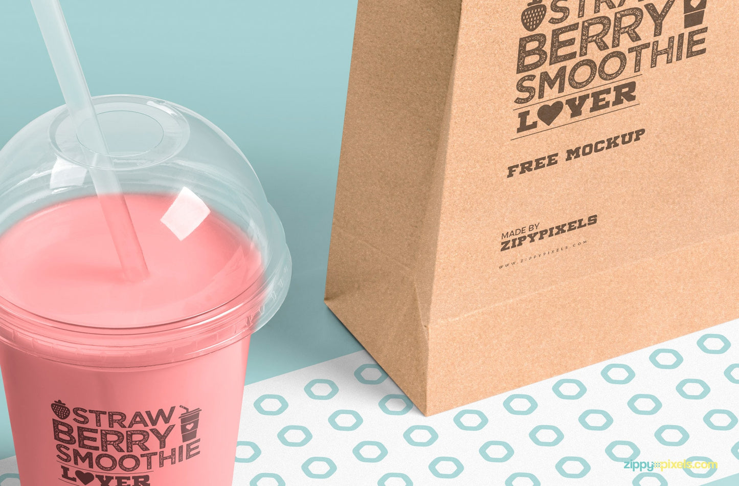 Free Mouth-Watering Transparent Plastic Cup Mockup