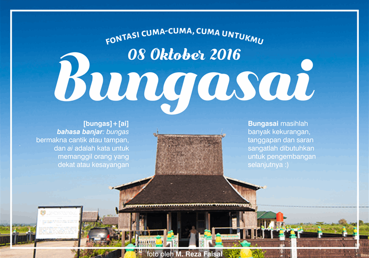 Free Bungasai Font