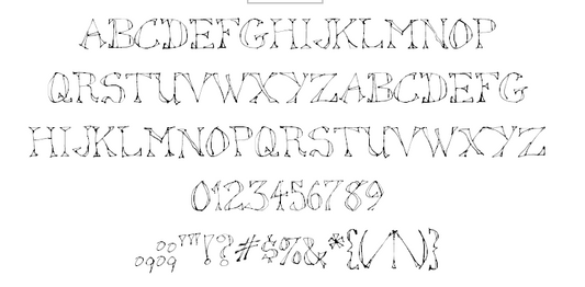 Free Sketched Out Font