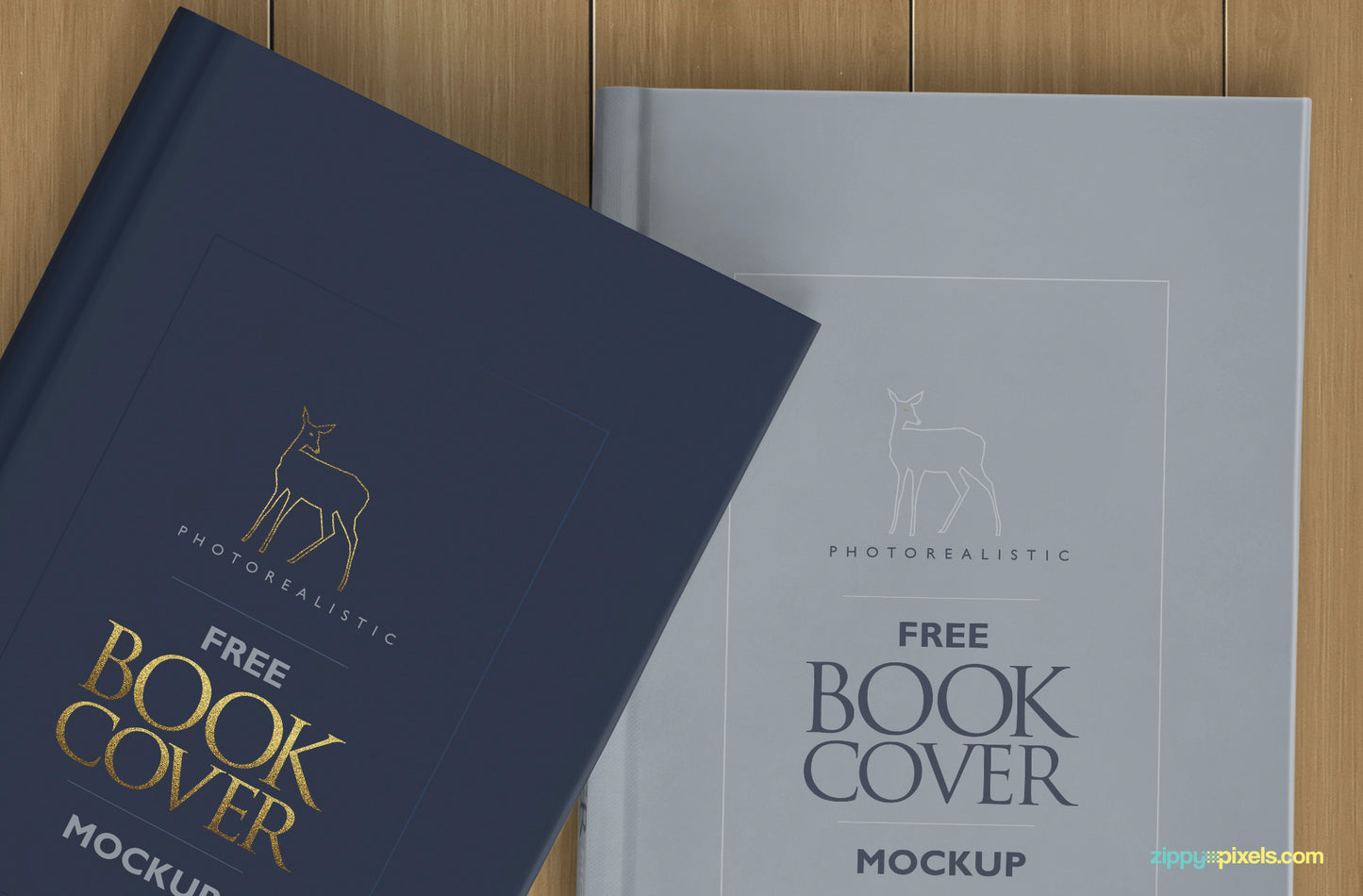 Free Photorealistic Hardcover Book Mockup