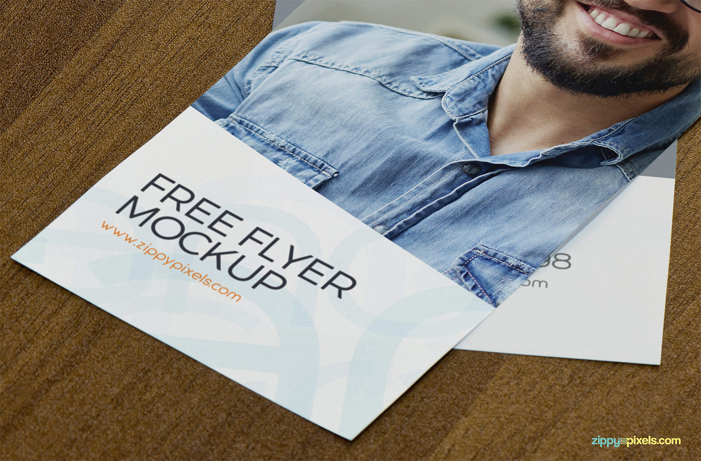 Free Attractive Flyer PSD Mockup