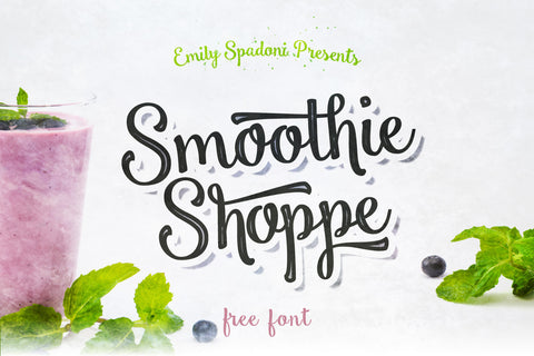 Smoothie Shoppe - Free Script Font