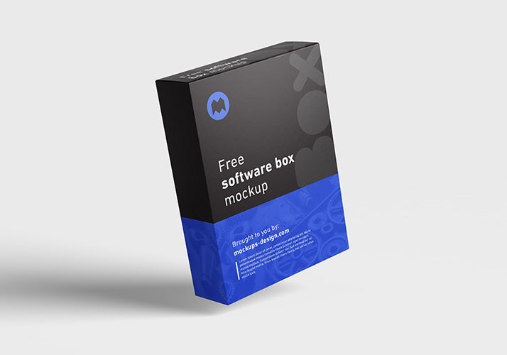 Free Software Packging Box Mockup Multiple Angles and Views