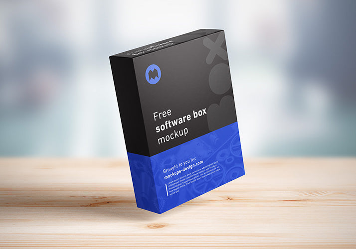 Free Software Packging Box Mockup Multiple Angles and Views