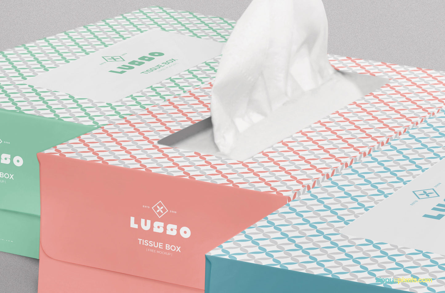 Free Luxury Tissue Box Mockup