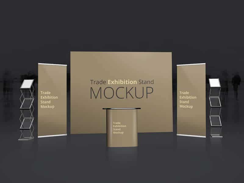 Free Trade Exhibition Stand Mockup