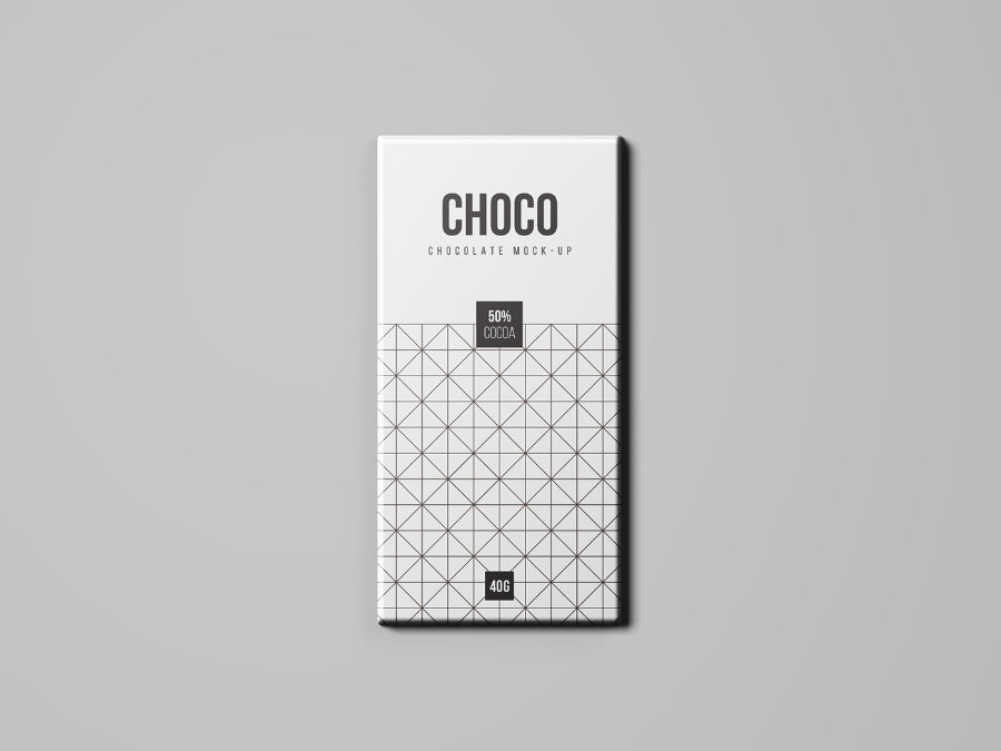 Free Clean and Realistic Chocolate Packaging Mockup