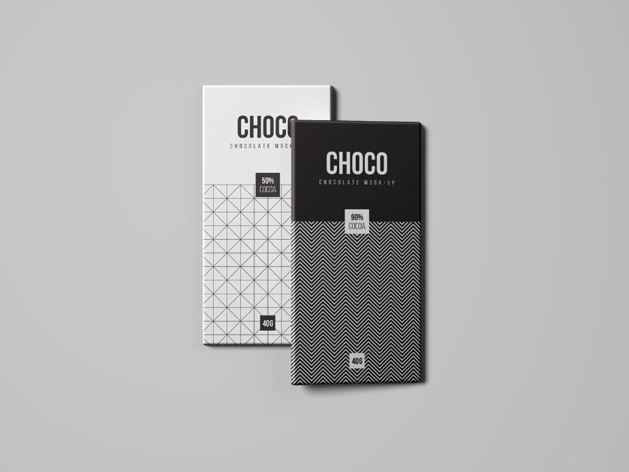 Free Clean and Realistic Chocolate Packaging Mockup