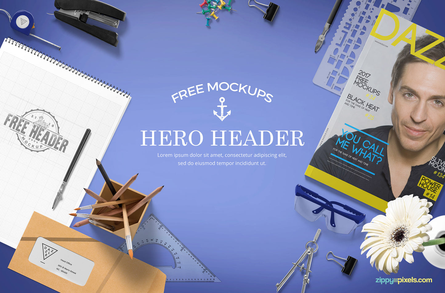 Free Professional Website Hero Images Mockup Scene