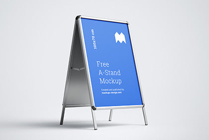 Free A-Stand Mockup