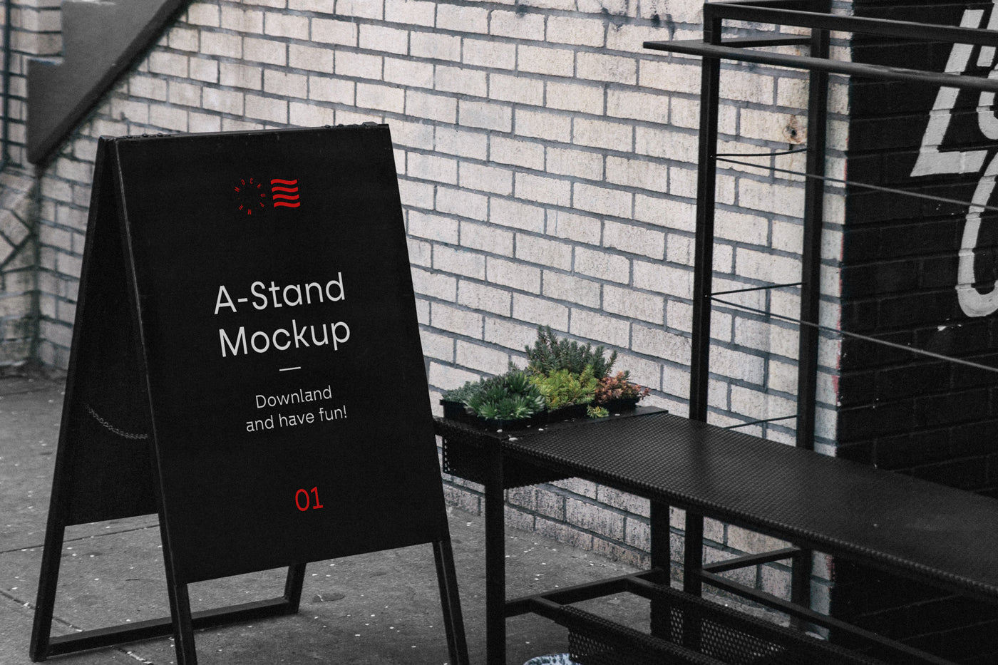 Free A-Stand Mockup