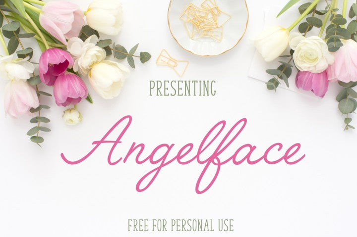 Free Font Angelface - Personal Use Only