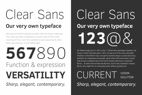 Free Clear Sans Font