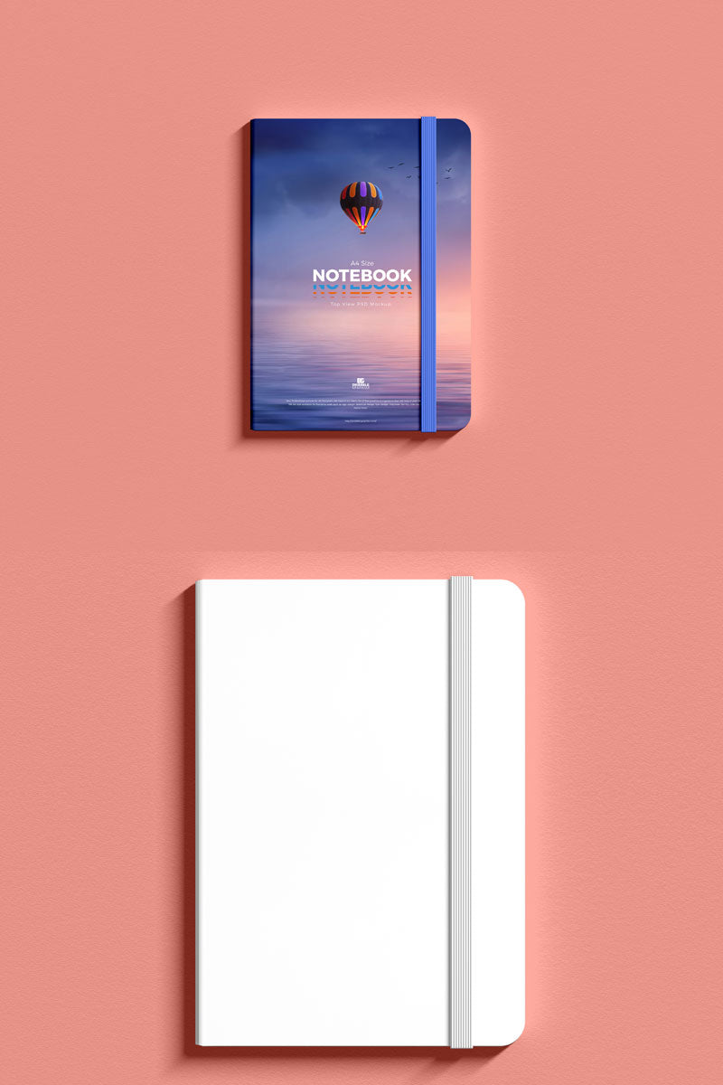 Free A4 Notebook Mockup Psd