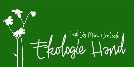 Free Ekologie Hand Font