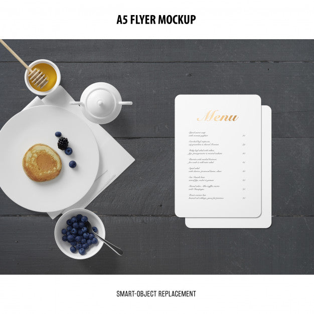 Free A5 Flyer Mockup Psd