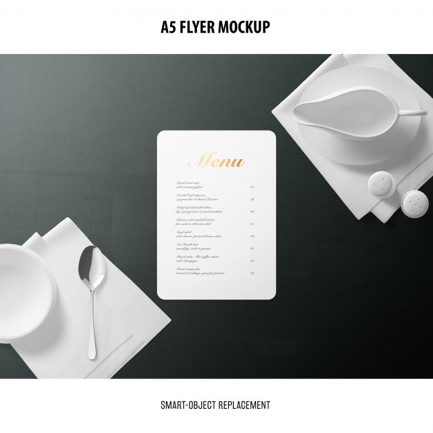 Free A5 Flyer Mockup Psd