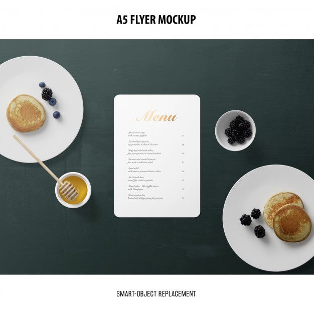 Free A5 Flyer Mockup Psd