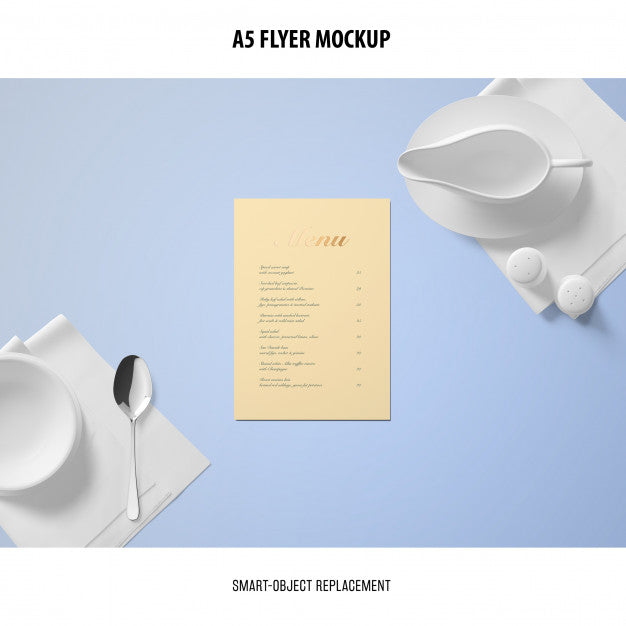 Free A5 Flyer Mockup Psd