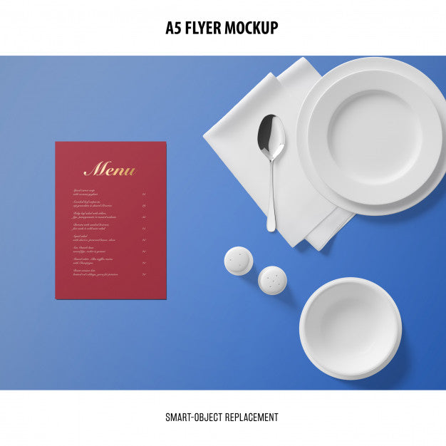 Free A5 Flyer Mockup Psd