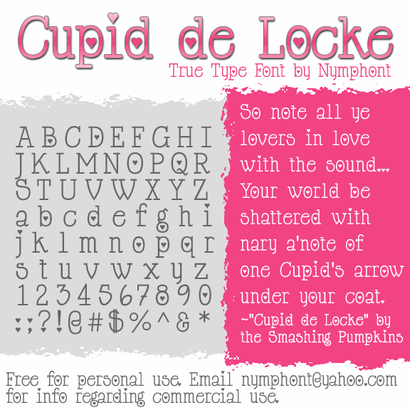 Free Cupid de Locke Font