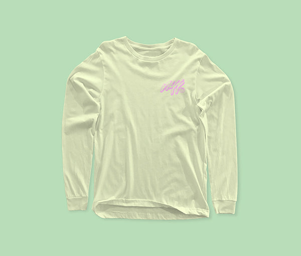 Free Long Sleeve Thick T-Shirt Mockup