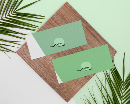 Free Above View Plant, Stationery And Wood Psd