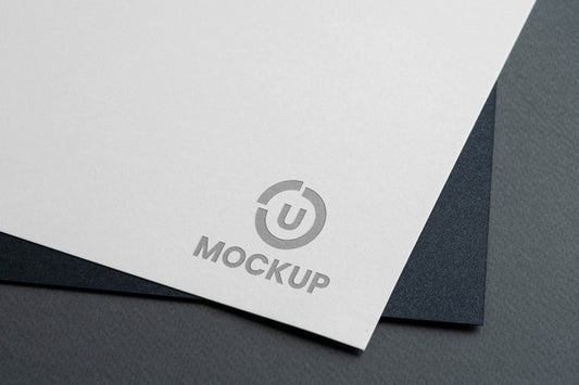 Free Abstract Business Mock-Up Logo Psd