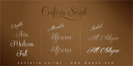 Free Centeria Script Font