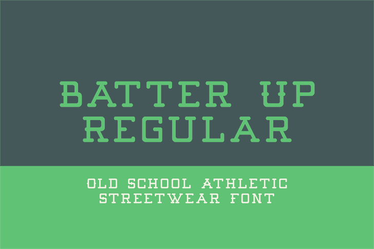 Free Batter Up Font