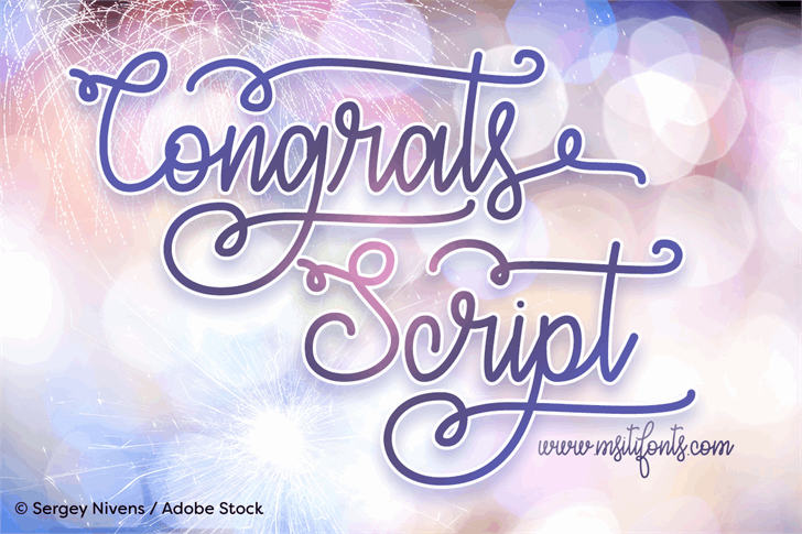 Free Congrats Script Font