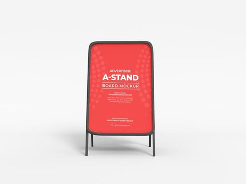 Free Advertising A Stand Poster Banner Mockup Psd