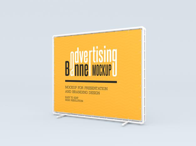 Free Advertising Banner Mockup Psd