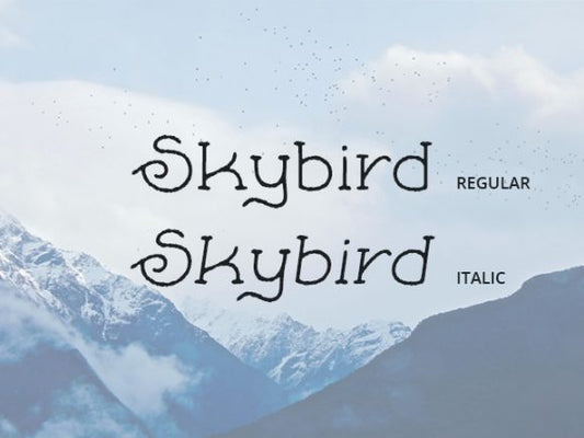 Free Skybird font