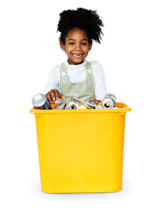 Free African Descent Girl Holding Plastic Container