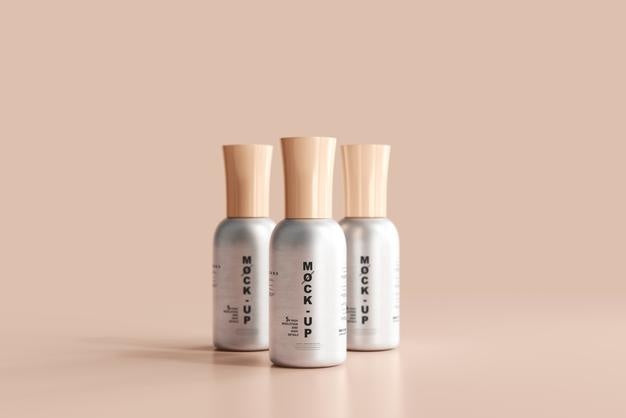 Free Aluminum Body Nail Polish Bottle Mockup Psd