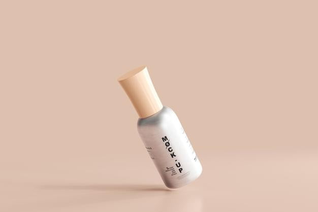 Free Aluminum Body Nail Polish Bottle Mockup Psd