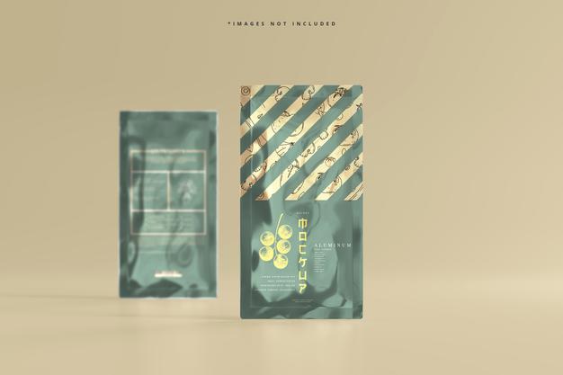 Free Aluminum Foil Sachet Mockup Psd