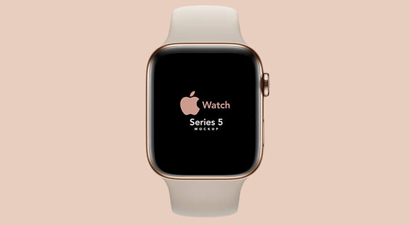 Free Apple Watch Series 5 Mockup Psd