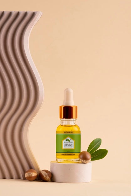 Free Argan Oil Products Mockup Psd